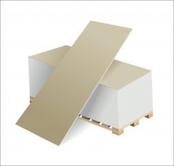 Гипсокартон ГКЛВ(влагостойкий) 12,5х1200х2500 (ВОЛМА)