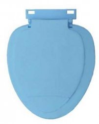 Сиденье овал. голуб. с/п