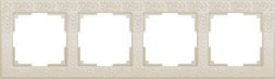 Рамка на 4 поста (слоновая кость) W0042303 Werkel