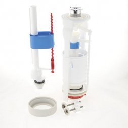 Арматура Ани Пласт  (детск,) с нижней подводкой 1/2 пластик экон. кнопка метал. WC6550МLD