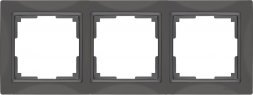 Рамка на 3 поста (серо-коричневый, basic) WL03-Frame-03 Werkel