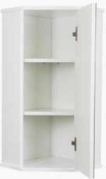 Шкаф Лилия-34 подвесной угловой с зеркалом