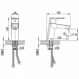 Смеситель для умывальника IDDIS Vibe VIBSB00i01 24644